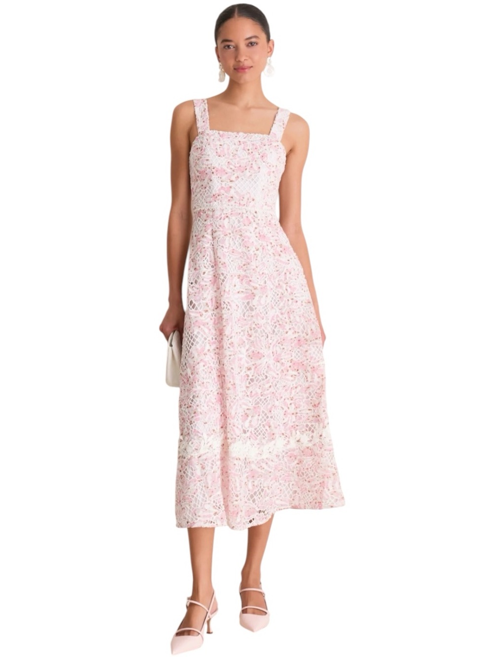BNWT Tuckernuck x Elliatt Pink Multi Valencia Midi dress. S. NWT.